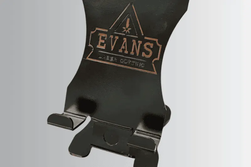 Branded metal phone holder