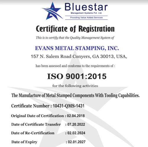 ISO 9001 Certification